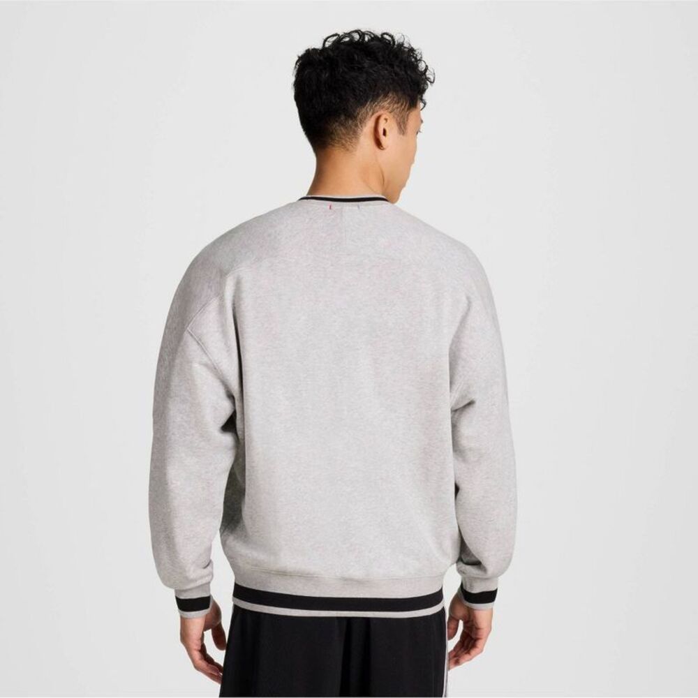 Champion Men's University Small Script Sweatshirt - Light Heather Gray S - Picture 2 of 5